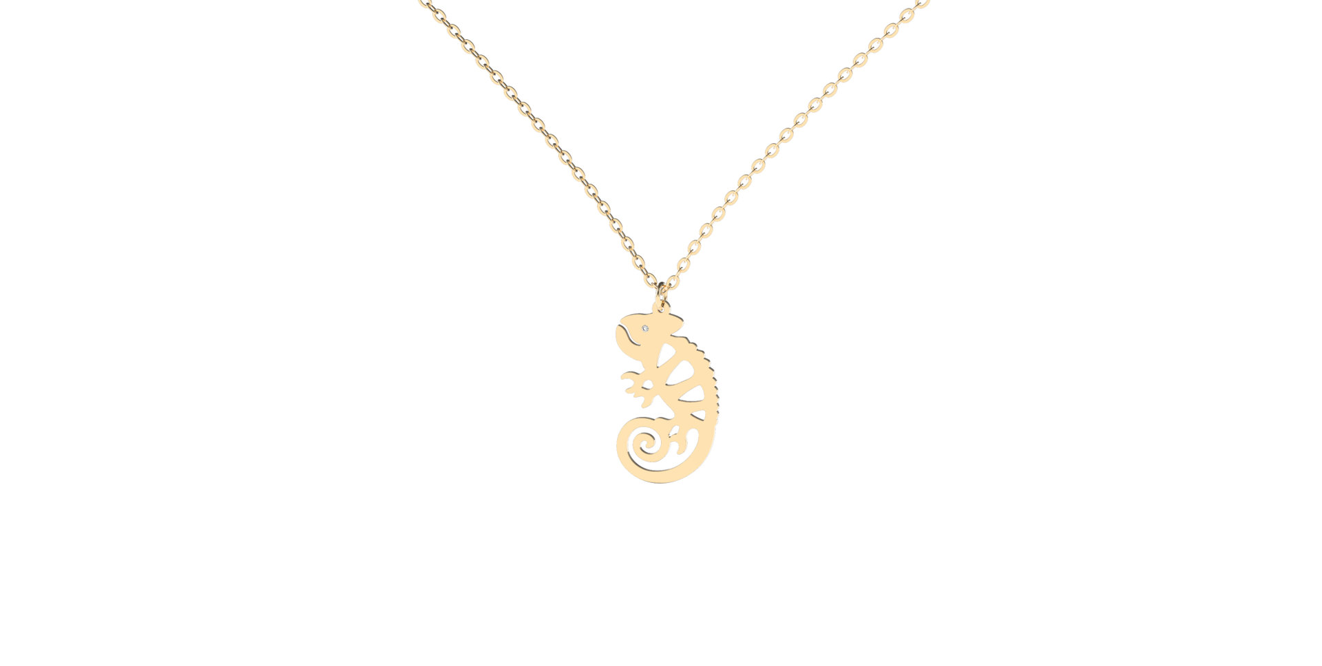 Diamond necklace Chameleon