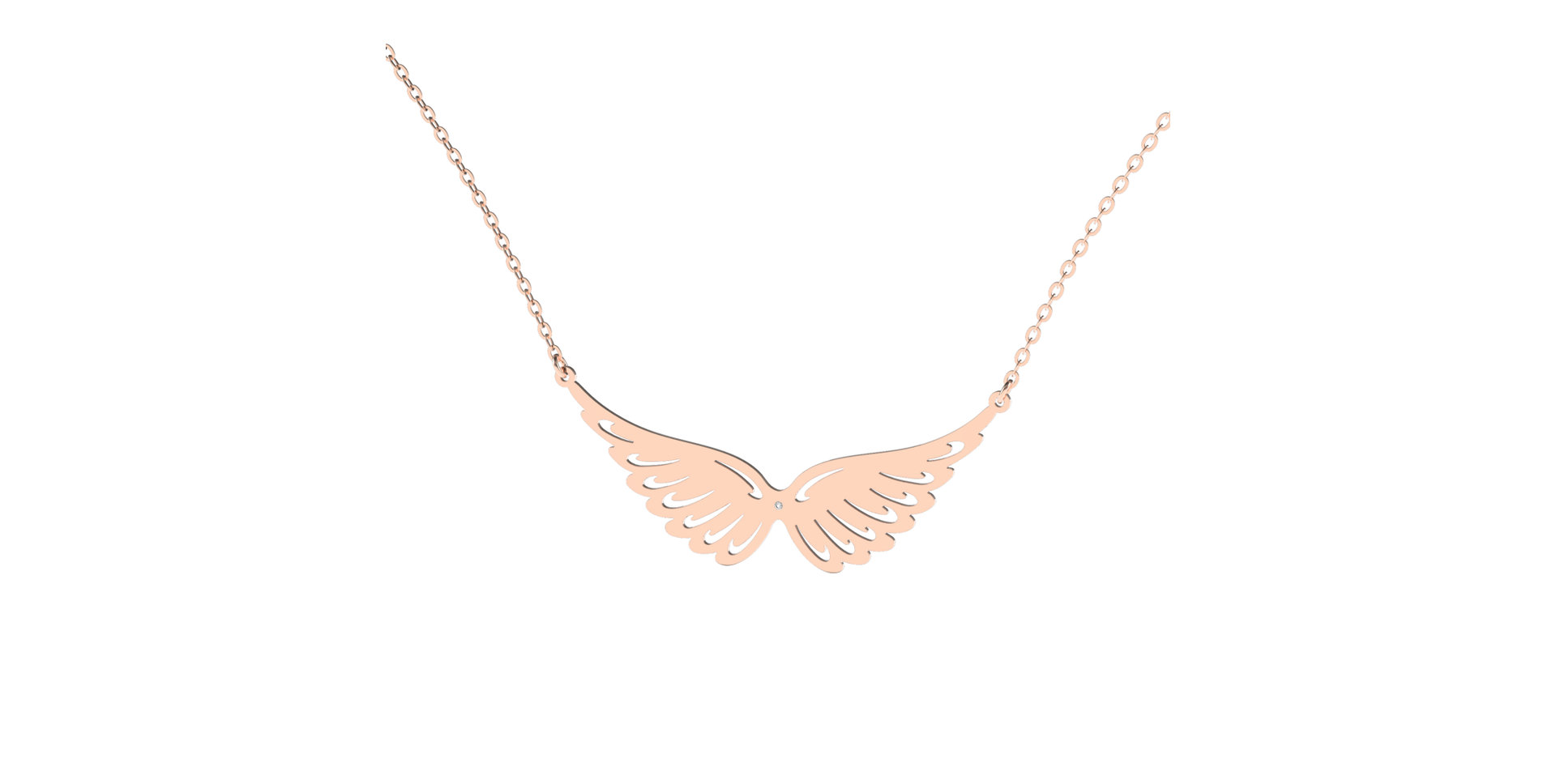 Diamond necklace Wings