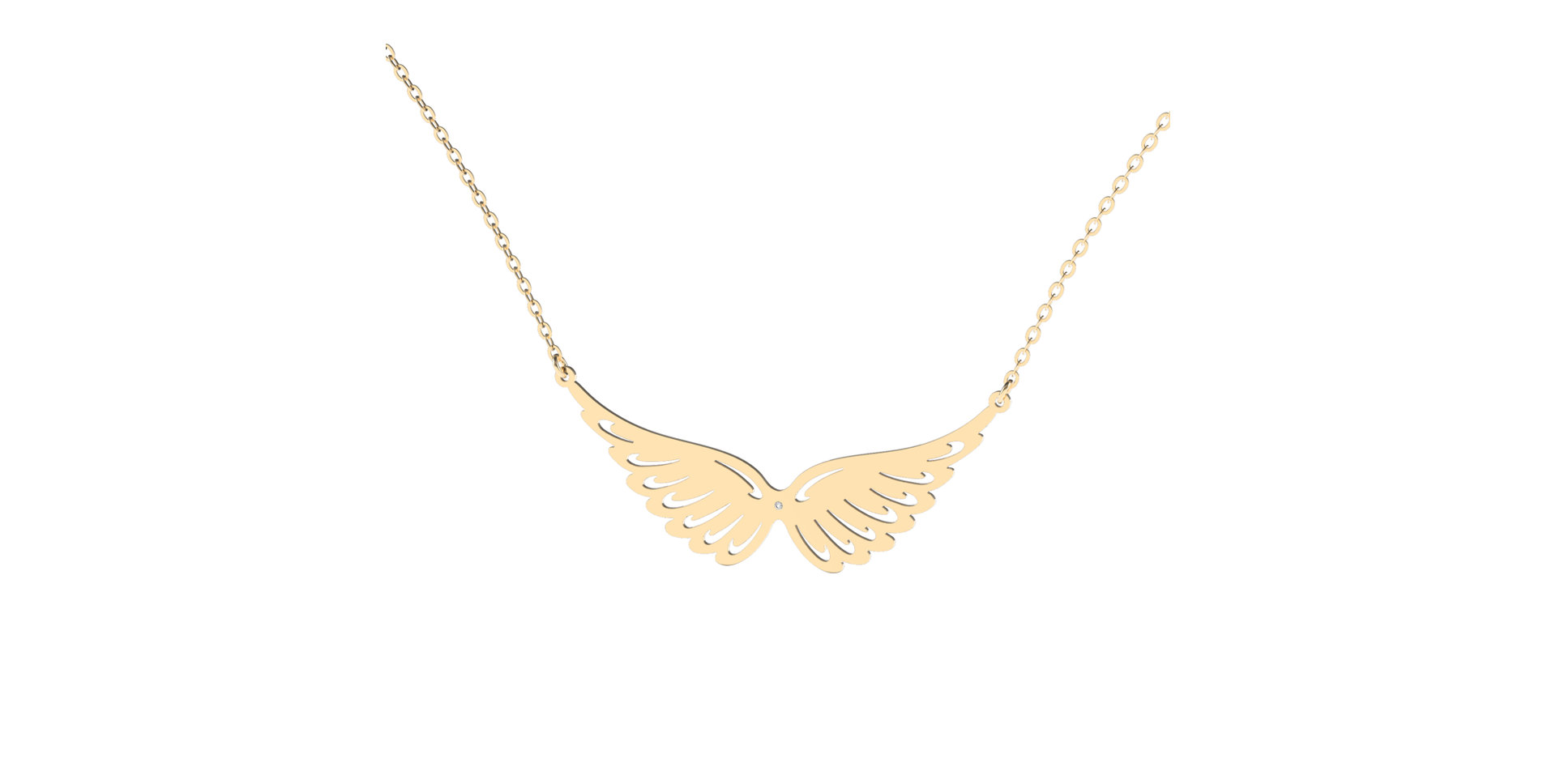 Diamond necklace Wings