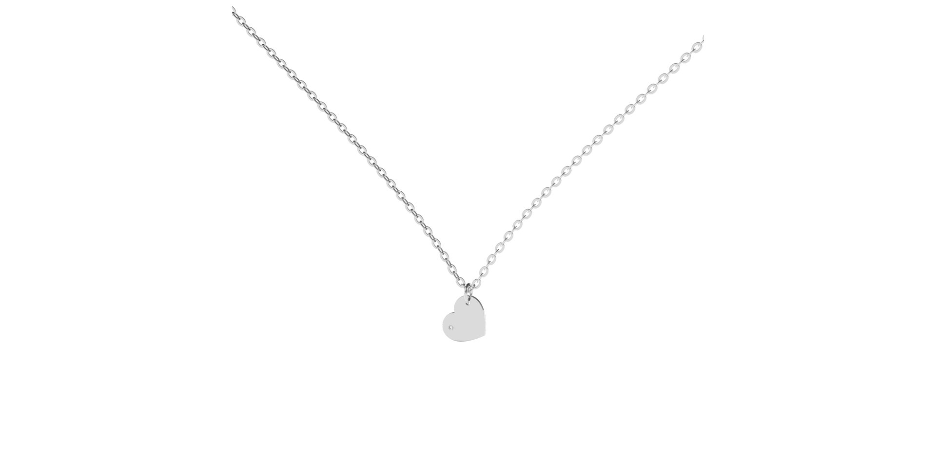 Diamond necklace Precious Heart