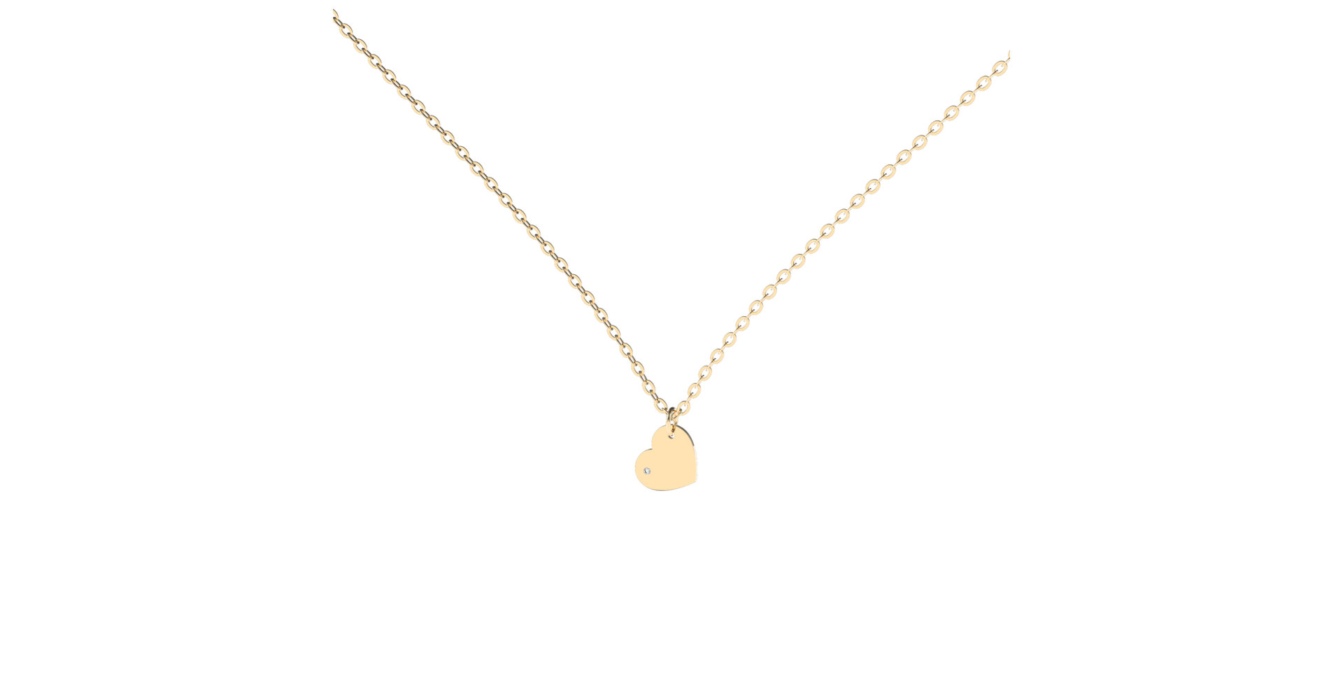 Diamond necklace Precious Heart