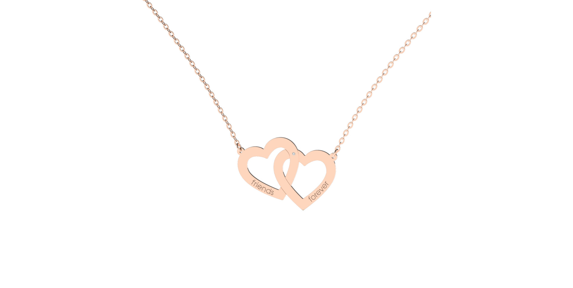Diamond necklace Friends Forever