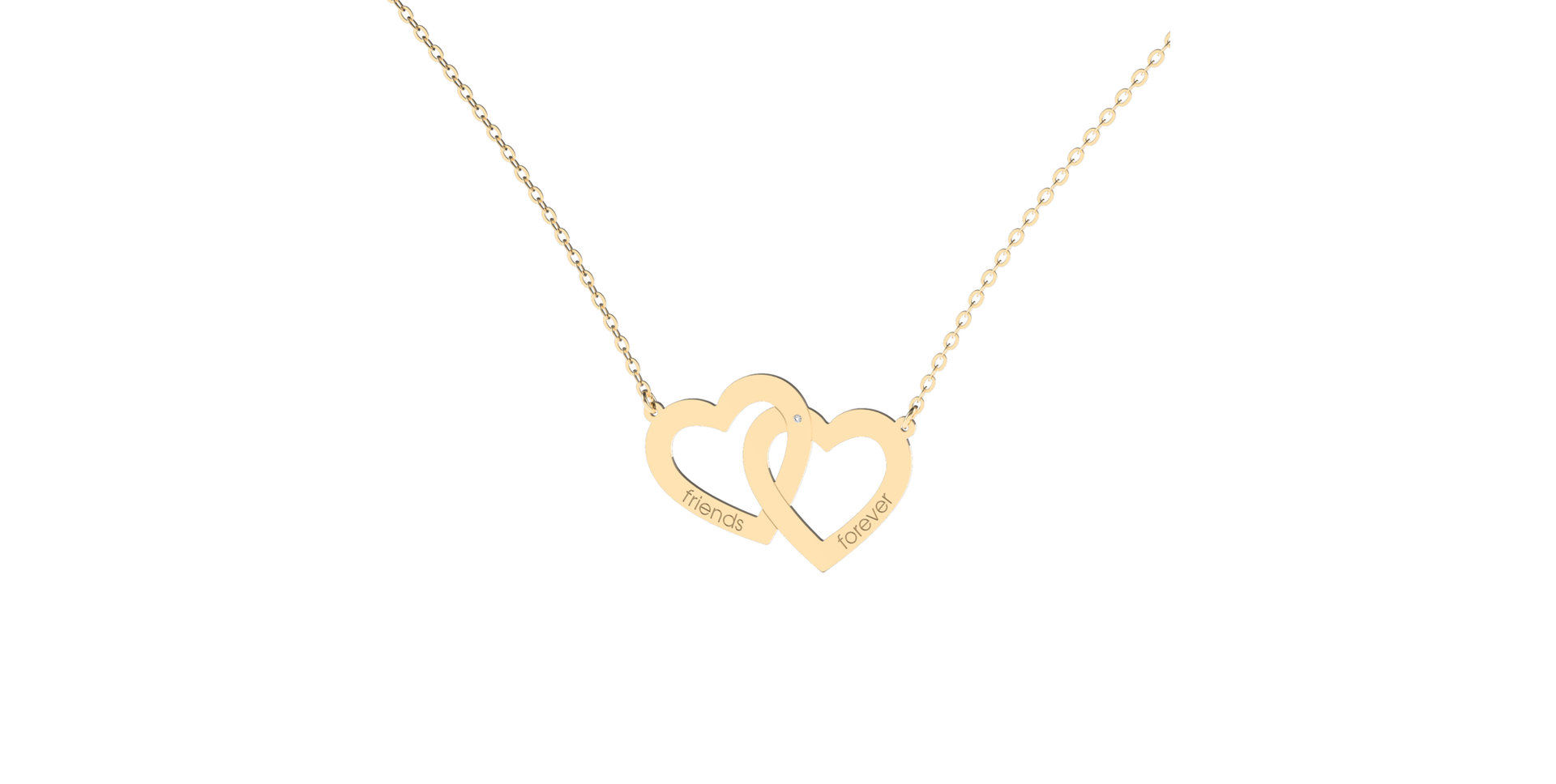 Diamond necklace Friends Forever
