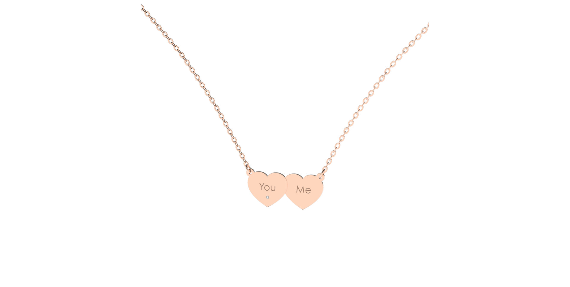 Diamond necklace You & Me