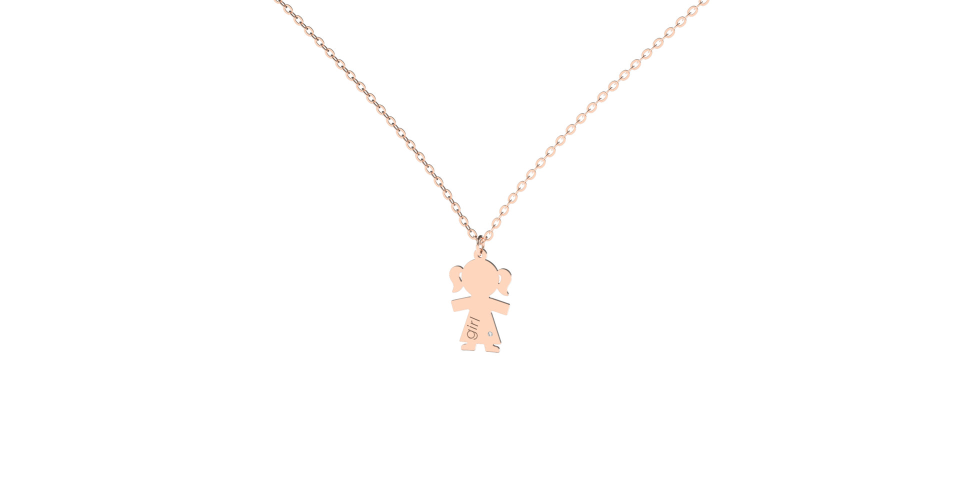 Diamond necklace Girl
