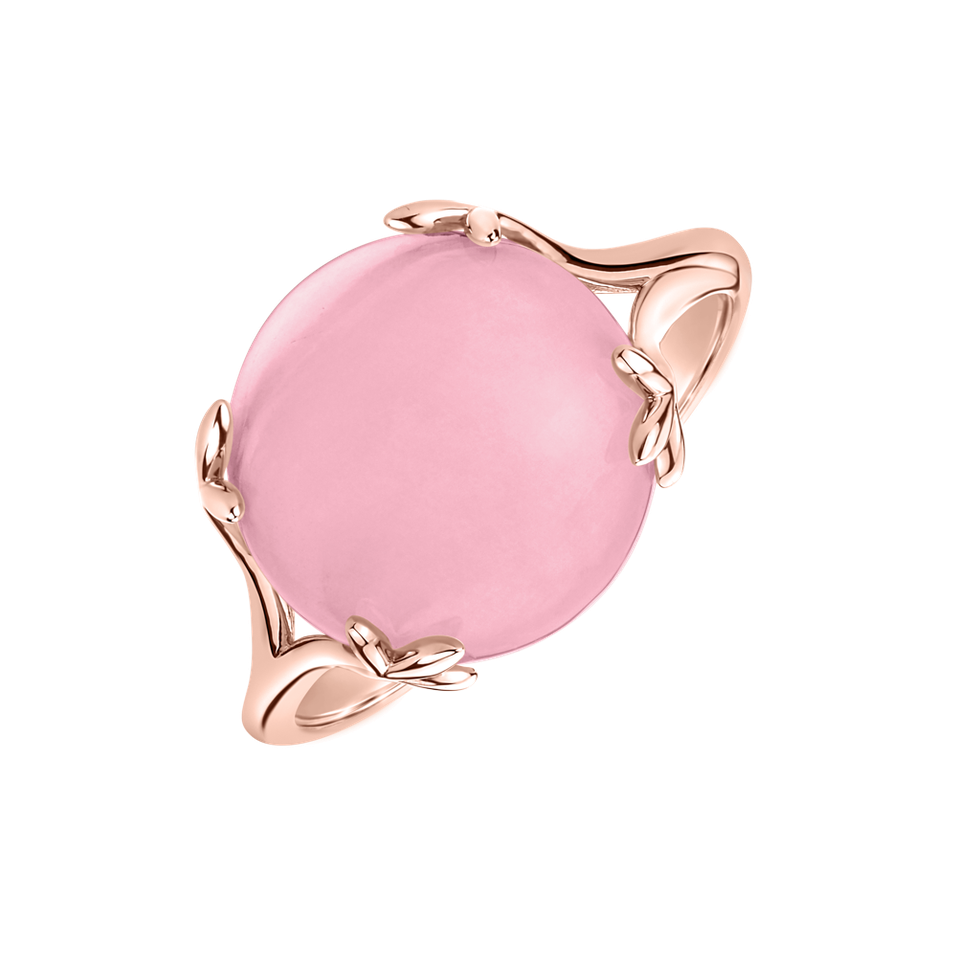 Ring with Rose Quartz Rosary
