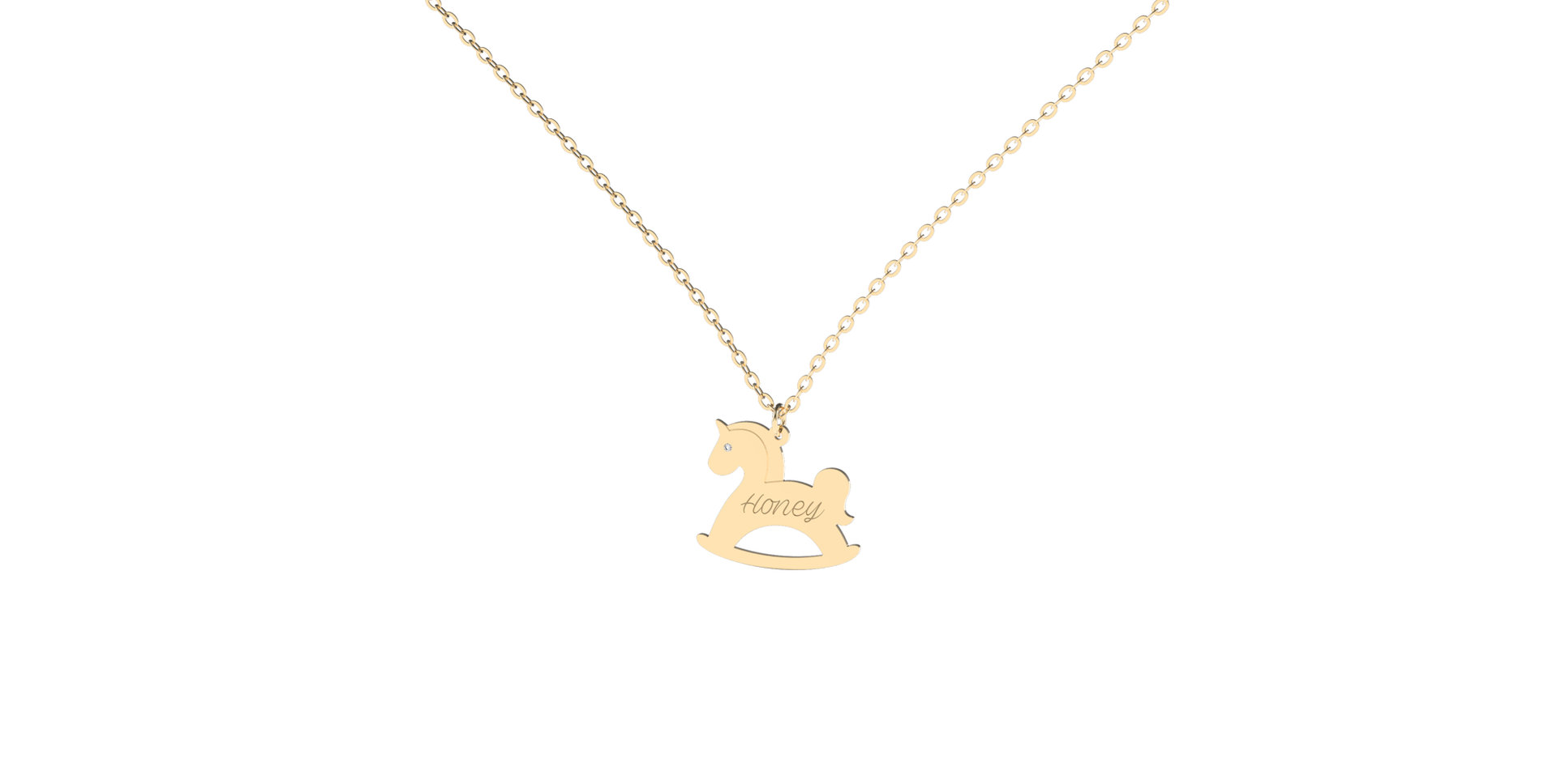 Diamond necklace Honey Horse
