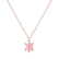 Diamond necklace with Rose Quartz Marvelous Turtle2