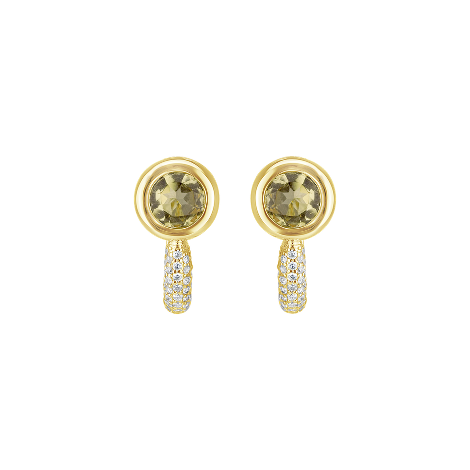 Diamond earrings with Citríne Starshine Essence