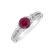 Diamond ring with Ruby Ruby Ray2