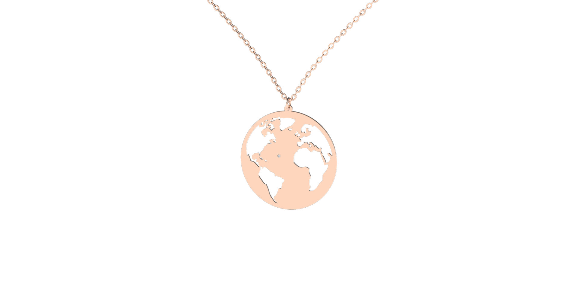 Diamond necklace Earth