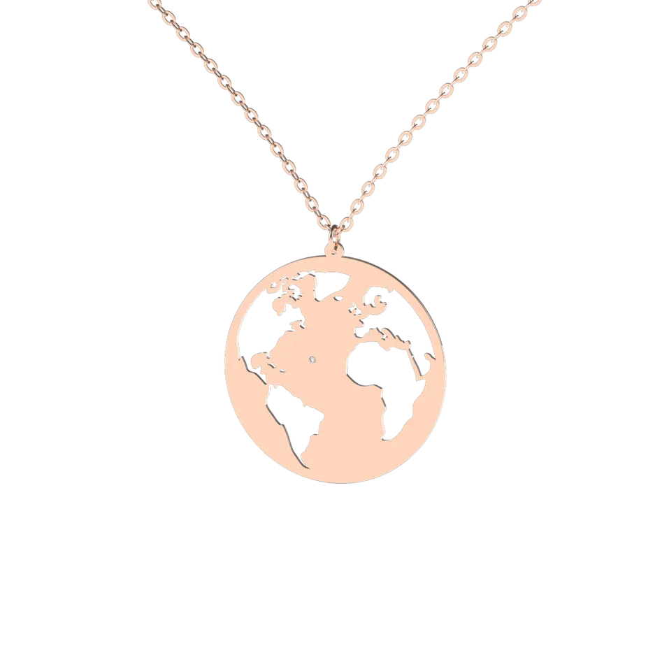 Diamond necklace Earth