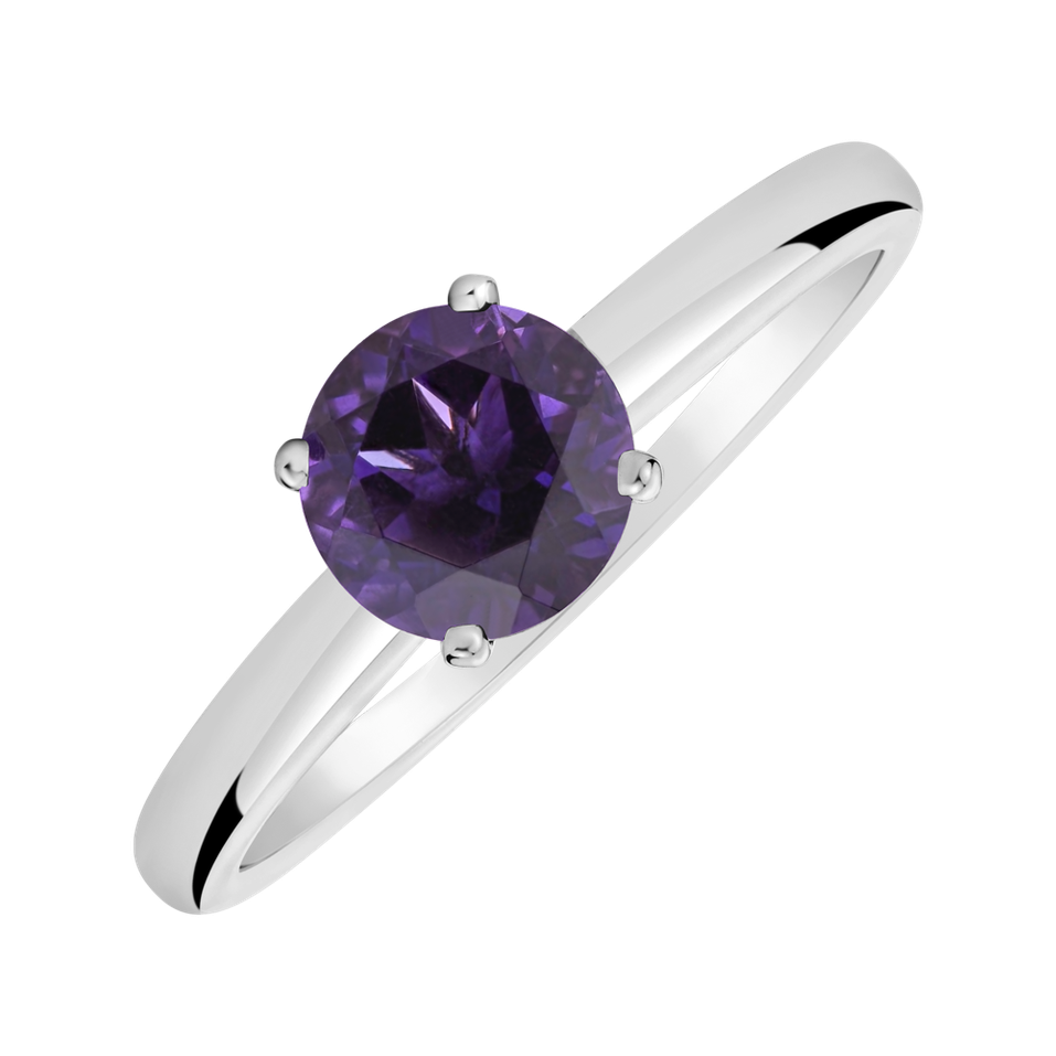 Ring with Amethyst African Bonbon
