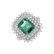 Diamond ring with Emerald Wonder Princess2