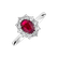 Diamond ring with Ruby Princess Joy2