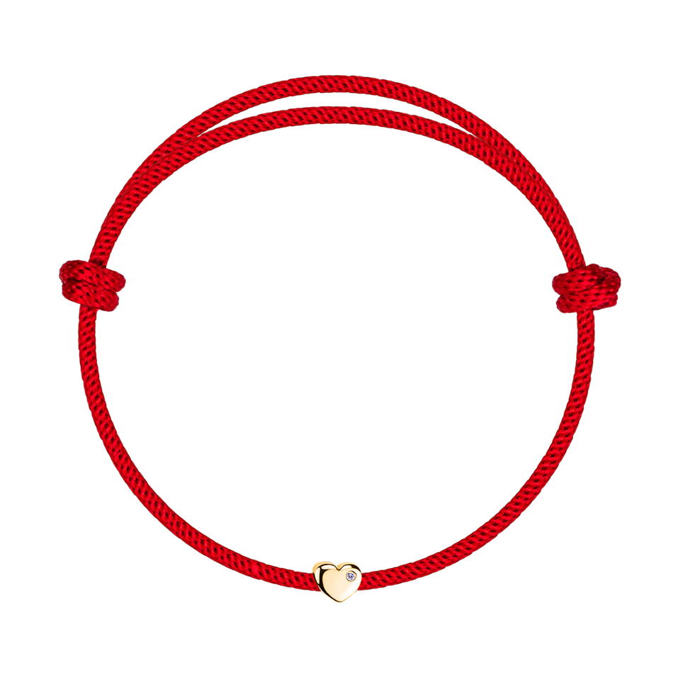 Diamond bracelet Red Heart