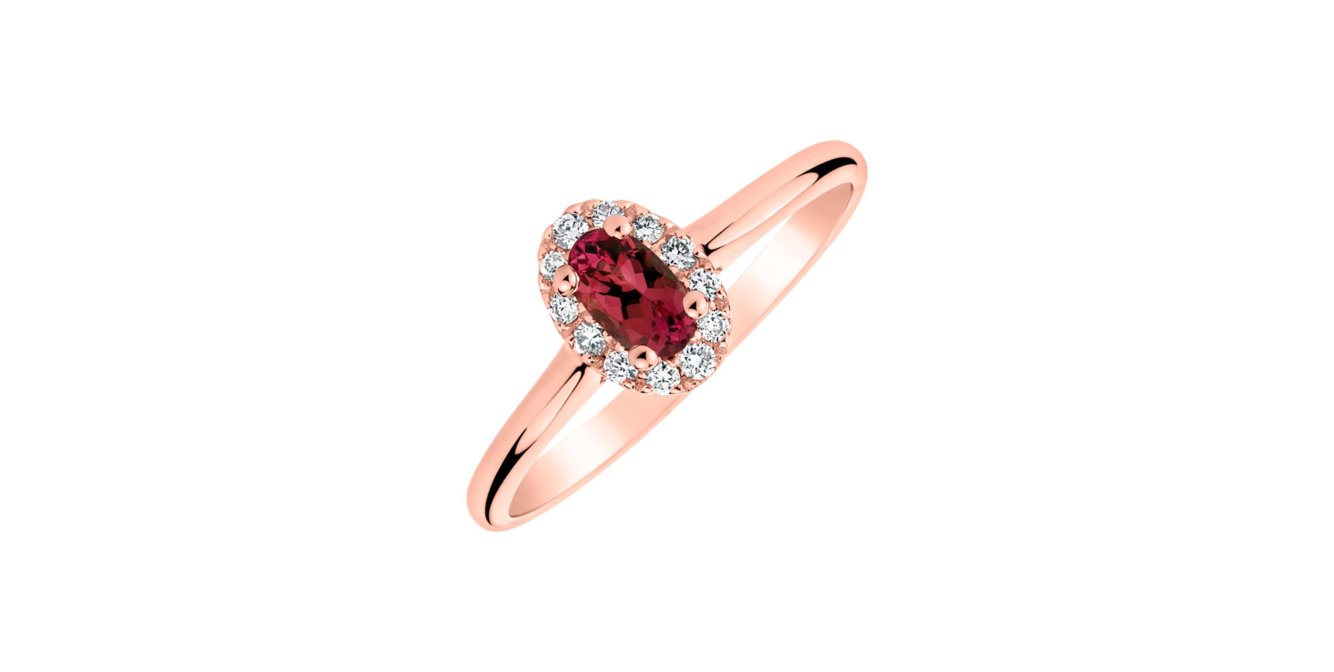 Diamond ring with Ruby Princess Wish