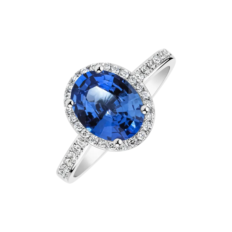 Diamond ring with Sapphire Princess Desperation