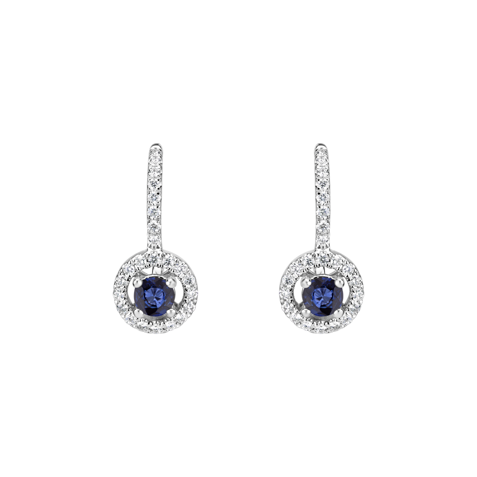 Diamond earrings with Sapphire Infinite Splendour