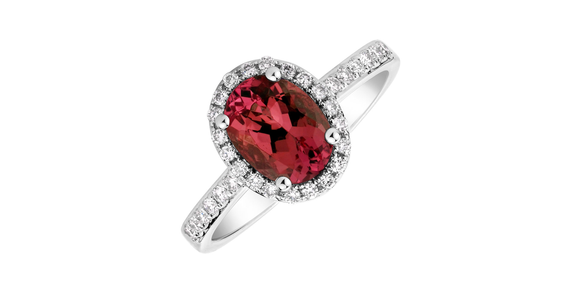 Diamond ring with Ruby Princess