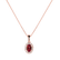 Diamond pendant with Ruby Princess2