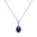 Diamond pendant with Sapphire Princess2