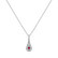 Diamond pendant with Ruby Classy Drop2