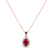 Diamond pendant with Ruby Princess Sparkle2