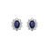 Diamond earrings with Sapphire Princess Joy2