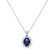 Diamond pendant with Sapphire Princess Sparkle2