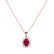 Diamond pendant with Ruby Princess Sparkle2