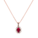 Diamond pendant with Ruby Princess Sparkle2