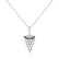Diamond pendant with Sapphire Royal Mesh2