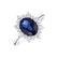 Diamond ring with Sapphire Princess Gem2