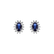 Diamond earrings with Sapphire Princess2