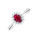 Diamond ring with Ruby Princess Sparkle2