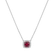 Diamond necklace with Ruby Sparkling Rise1