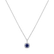Diamond pendant with Sapphire Radiant Shine2