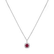 Diamond pendant with Ruby Radiant Shine2