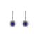 Diamond earrings with Sapphire Radiant Shine2