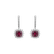 Diamond earrings with Ruby Radiant Shine2