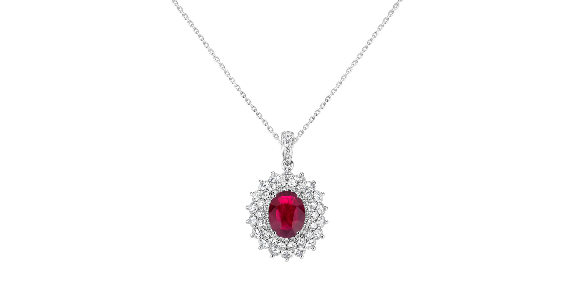 Diamond pendant with Ruby Royal Fairy