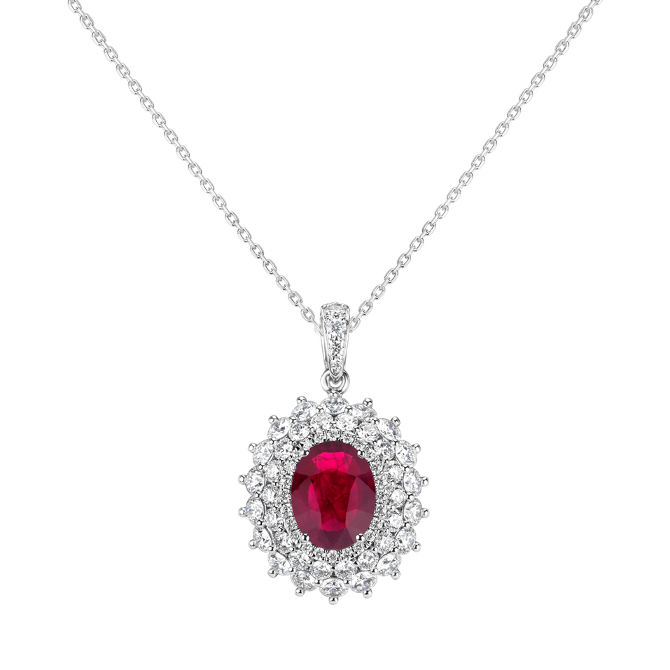 Diamond pendant with Ruby Royal Fairy