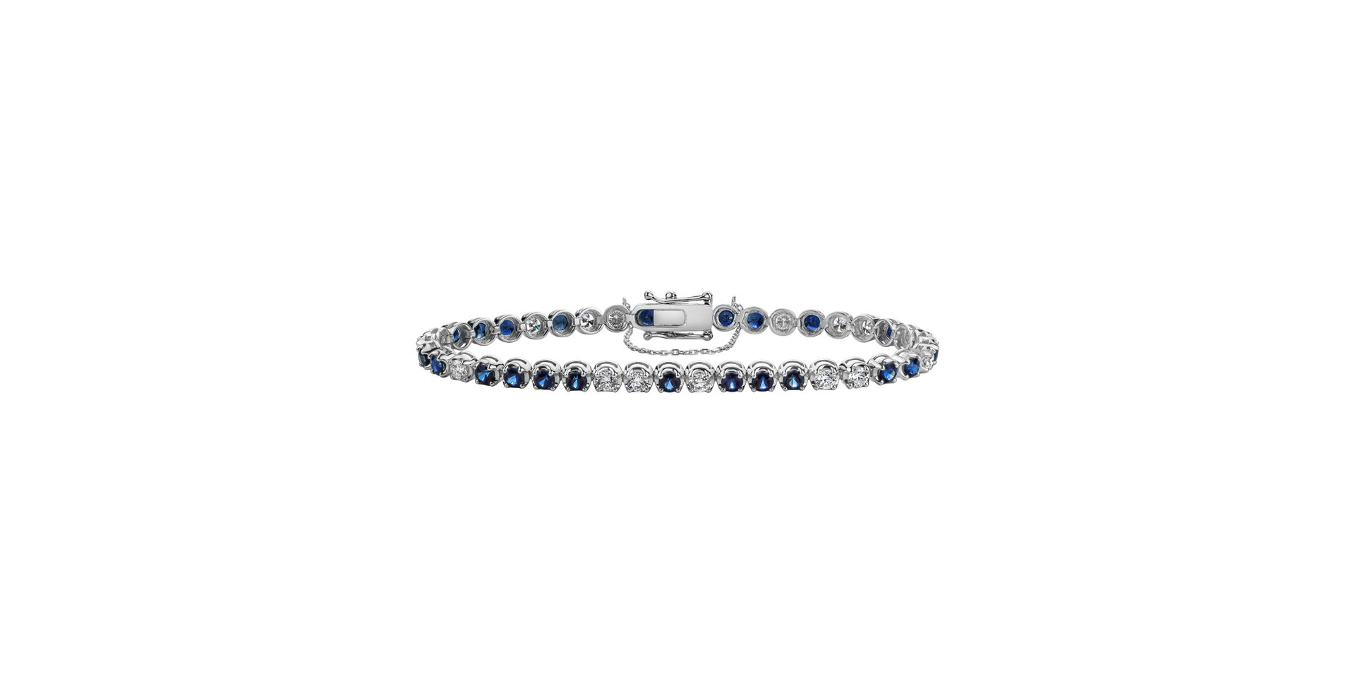Diamond bracelet with Sapphire Gem Euphoria