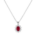 Diamond pendant with Ruby Goddess Elegance2