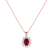 Diamond pendant with Ruby Goddess Elegance2