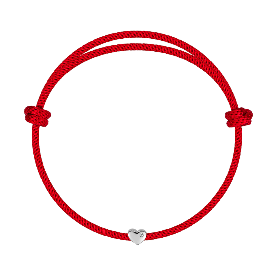 Diamond bracelet Red Heart
