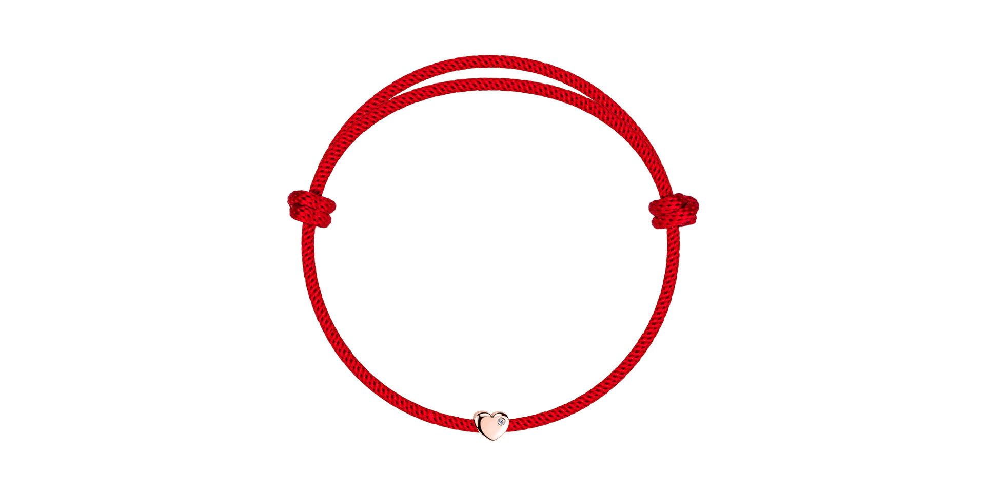 Diamond bracelet Red Heart