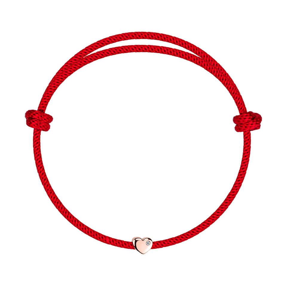 Diamond bracelet Red Heart