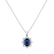 Diamond pendant with Sapphire Royal Aurora2